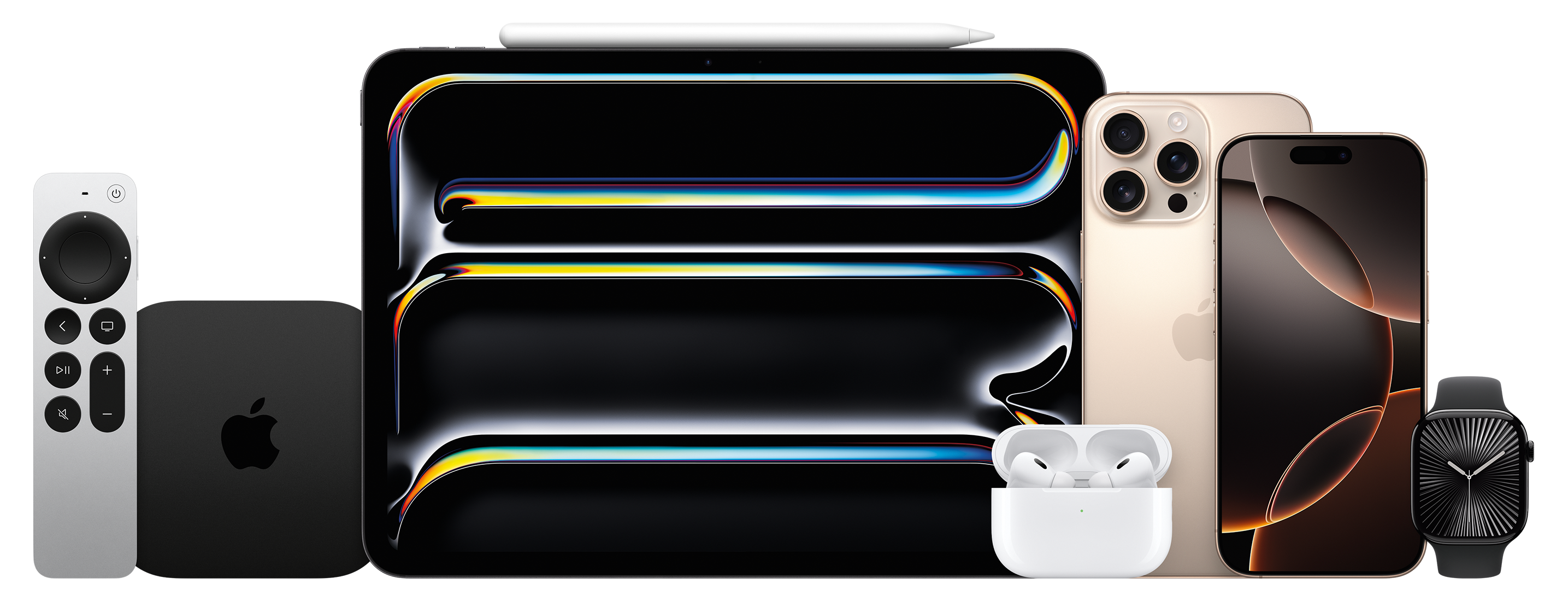 Apple lineup with Apple TV